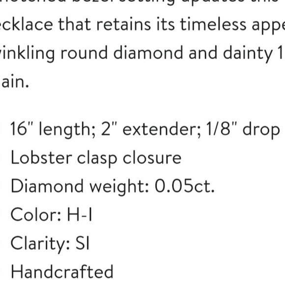 NEW WOTags dainty 14K white gold with diamond bezel - Picture 5 of 5